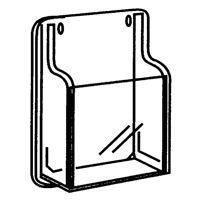Literature Displays, Wall Mount, 9 Slots, Plastic, 30" W x 2" D x 36-7/8" H Pryde Industrial Inc.