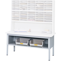 E-z Sort&reg; Mailroom Furniture-sorting Tables With Shelf-base Table With Shelf, 60" W x 28" D x 36" H, Laminate Pryde Industrial Inc.