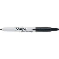 Retractable Permanent Marker, Black, Fine Tip Pryde Industrial Inc.
