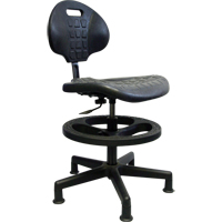 Si&egrave;ges ergonomiques robustes, Polyur&eacute;thane, Noir, Capacit&eacute; 250 lb Pryde Industrial Inc.