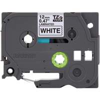Cartouches de ruban Tze, 12 mm x 26-1/4', Noir sur blanc Pryde Industrial Inc.