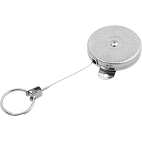 Porte-cl&eacute;s autor&eacute;tractables #487-HD, Chrome, C&acirc;ble 48", Fixation Support pour montage Pryde Industrial Inc.