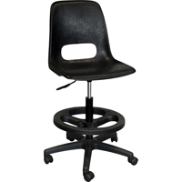 Tabouret avec dossier pour classe de s&eacute;rie 800, Mobile, Ajustable Hauteur, Capacit&eacute; 250 lb Pryde Industrial Inc.