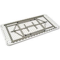Table pliante, Rectangulaire, 48" l x 24" la, Poly&eacute;thyl&egrave;ne, Blanc Pryde Industrial Inc.
