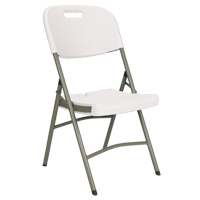 Chaises pliantes, Poly&eacute;thyl&egrave;ne, Blanc, Capacit&eacute; 350 lb Pryde Industrial Inc.