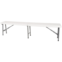 Banc pliant, Poly&eacute;thyl&egrave;ne, 72" lo x 12" la x 17" h Pryde Industrial Inc.