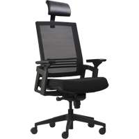Chaises de bureau A-37 Activ, Mailles, Noir, Capacit&eacute; 275 lb Pryde Industrial Inc.