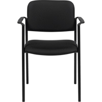 Chaises empilables, Tissu, Hauteur 32", Capacit&eacute; 300 lb, Noir Pryde Industrial Inc.