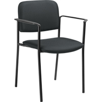 Stacking Chairs, Fabric, 32" High, 300 lbs. Capacity, Charcoal Pryde Industrial Inc.