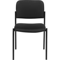 Chaises sans accoudoirs empilables, Tissu, Hauteur 32", Capacit&eacute; 300 lb, Noir Pryde Industrial Inc.