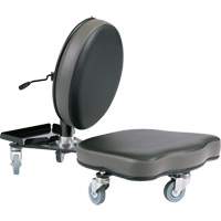 Chaise ergonomique Flex, Vinyle, Noir/gris Pryde Industrial Inc.
