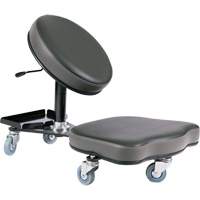 Chaise ergonomique Flex, Vinyle, Noir/gris Pryde Industrial Inc.