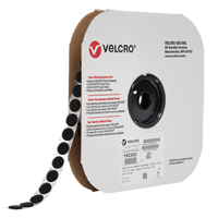 Attache Velcoin, Crochet, 3/4" dia., Adh&eacute;sif, Noir Pryde Industrial Inc.