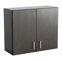 Armoire modulaire murale, 30" h x 36" la x 15" p, 1 tablettes, M&eacute;lamine, Nuit d'Asie/noir Pryde Industrial Inc.