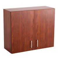 Armoire modulaire murale, 30" h x 36" la x 15" p, 1 tablettes, M&eacute;lamine, Acajou Pryde Industrial Inc.