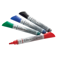 Premium Glass Dry-Erase Markers, Assorted, Bullet Tip Pryde Industrial Inc.