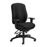 Chaise Overtime &agrave; dos &eacute;lev&eacute;, Tissu, Noir, Capacit&eacute; 300 lb Pryde Industrial Inc.