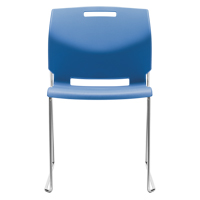Chaise, Plastique, Hauteur 32-1/2", Capacit&eacute; 300 lb, Bleu Pryde Industrial Inc.