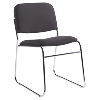 Chaise sans accoudoirs, Tissu, Hauteur 30", Capacit&eacute; 200 lb, Noir Pryde Industrial Inc.