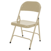 Chaise pliante, Acier, Beige, Capacit&eacute; 300 lb Pryde Industrial Inc.