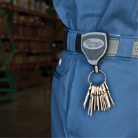 Porte-cl&eacute;s autor&eacute;tractable robuste Super48, Polycarbonate, C&acirc;ble 48", Fixation Agrafe de ceinture Pryde Industrial Inc.