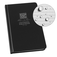 Bound Book, Hard Cover, Black, 160 Pages, 4-5/8" W x 7-1/4" L Pryde Industrial Inc.