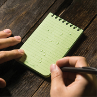 Pocket Top-Spiral Notebook, Soft Cover, Green, 100 Pages, 3" W x 5" L Pryde Industrial Inc.