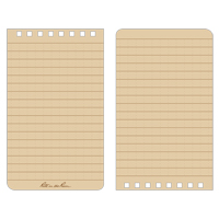 Pocket Top-Spiral Notebook, Soft Cover, Tan, 100 Pages, 3" W x 5" L Pryde Industrial Inc.