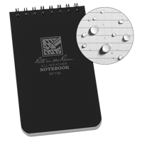 Carnet de notes de poche &agrave; spirale, Couverture souple, Noir, 100 Pages, 3" , 5"  Pryde Industrial Inc.