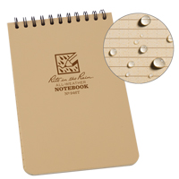 Carnet de notes de poche &agrave; spirale, Couverture souple, Havane, 100 Pages, 4" , 6"  Pryde Industrial Inc.