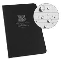 Livre reli&eacute; Field-Flex, Couverture souple, Noir, 128 Pages, 4-5/8" , 7-1/4"  Pryde Industrial Inc.