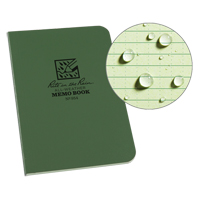 Livre m&eacute;mo, Couverture souple, Vert, 112 Pages, 3-1/2" , 5"  Pryde Industrial Inc.