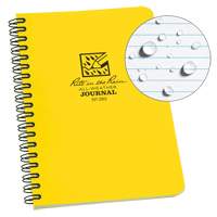 Carnet de notes de poche &agrave; spirale lat&eacute;rale, Couverture souple, Jaune, 64 Pages, 4-5/8" , 7"  Pryde Industrial Inc.