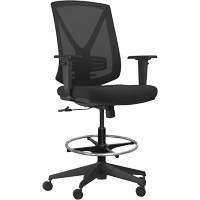 Chaise ajustable &agrave; basculement synchronis&eacute; s&eacute;rie Activ, Tissu/Mailles, Noir, Capacit&eacute; 275 lb Pryde Industrial Inc.