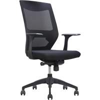 Chaise de bureau ajustable &agrave; basculement synchronis&eacute; s&eacute;rie Activ, Tissu/Mailles, Noir, Capacit&eacute; 275 lb Pryde Industrial Inc.
