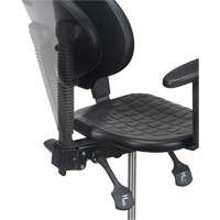 Heavy-Duty Ergonomic Stool with Adjustable Arm Rests, Stationary, Adjustable Height, 250 lbs. Capacity Pryde Industrial Inc.