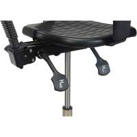 Heavy-Duty Ergonomic Stool with Adjustable Arm Rests, Stationary, Adjustable Height, 250 lbs. Capacity Pryde Industrial Inc.