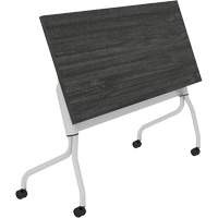 Newland Flip-Top Training Table, 24" L x 60" W x 29-1/2" H, Dark Brown Pryde Industrial Inc.