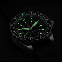 Red Maple Jumbo Diver's Quartz Watch, Digital, Battery Operated, 46 mm, Black Pryde Industrial Inc.
