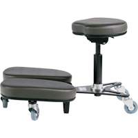 STAG4 Adjustable Kneeling Chair, Vinyl, Black/Grey Pryde Industrial Inc.