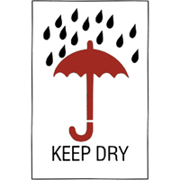 "Keep Dry" Special Handling Labels, 6" L x 4" W, Red on White Pryde Industrial Inc.