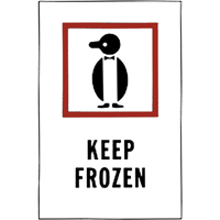 "Keep Frozen" Special Handling Labels, 6" L x 4" W, Red on White Pryde Industrial Inc.