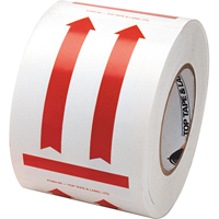 This Side Up Pictogram Special Handling Labels, 6" L x 4" W, Red on White Pryde Industrial Inc.