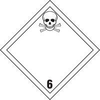 TDG Shipping Labels, Class 6.1, Toxic Substances, Vinyl Pryde Industrial Inc.