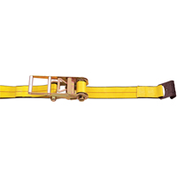 Ratchet Straps, Flat Hook, 3" W x 30' L, 5400 lbs. (2450 kg) Working Load Limit Pryde Industrial Inc.
