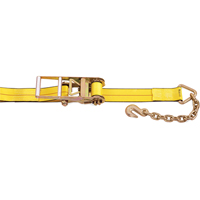 Ratchet Straps, Chain Anchor, 3" W x 30' L, 5400 lbs. (2450 kg) Working Load Limit Pryde Industrial Inc.