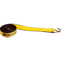 Winch Straps, Wire Hook, 2" W x 30' L, 1670 lbs. (751 kg) Working Load Limit Pryde Industrial Inc.