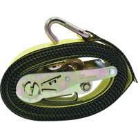 Ratchet Tie-Down, J-Hook, 2" W x 16' L, 10000 lbs. Working Load Limit Pryde Industrial Inc.