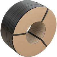 Strapping, Polypropylene, 5/8" W x 6000' L, Black, Manual Grade Pryde Industrial Inc.