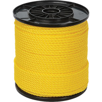 1/4" Yellow Twisted 3-Strand Rope, Polypropylene, 550' Pryde Industrial Inc.